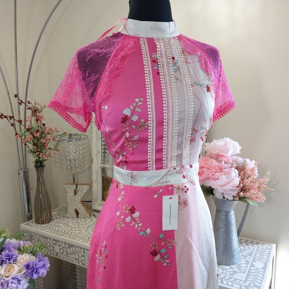 🍒NWT🍒 LIQUORISH ORIENTAL INSPIRED MINI DRESS - Picture 7 of 11